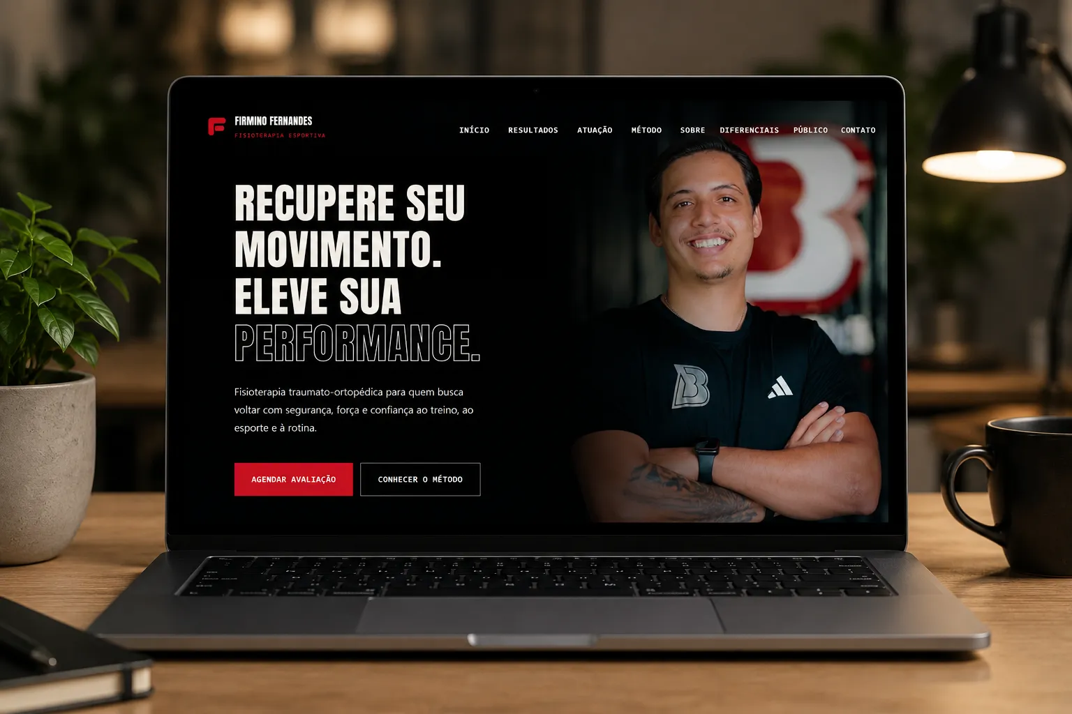 Captura de tela do site Firmino Fernandes