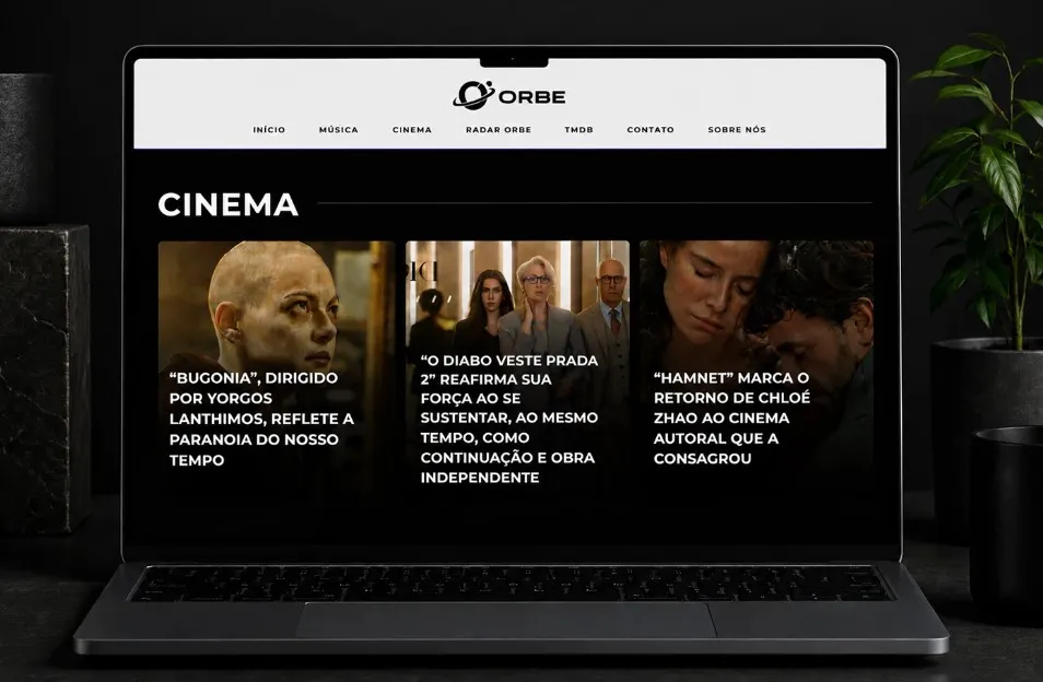 Captura de tela do site ORBE