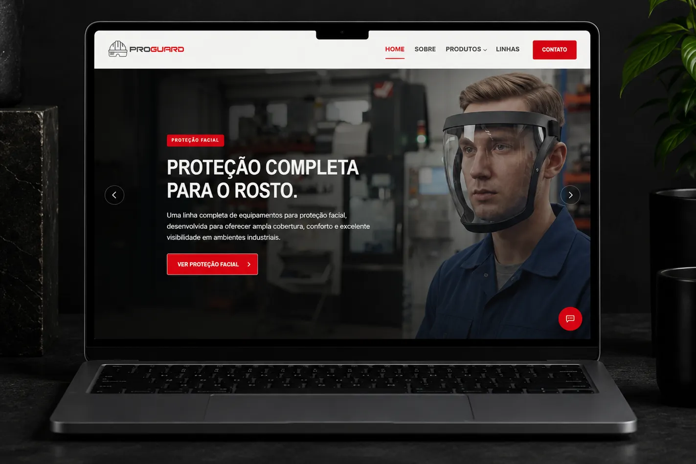 Captura de tela do site Proguard EPI