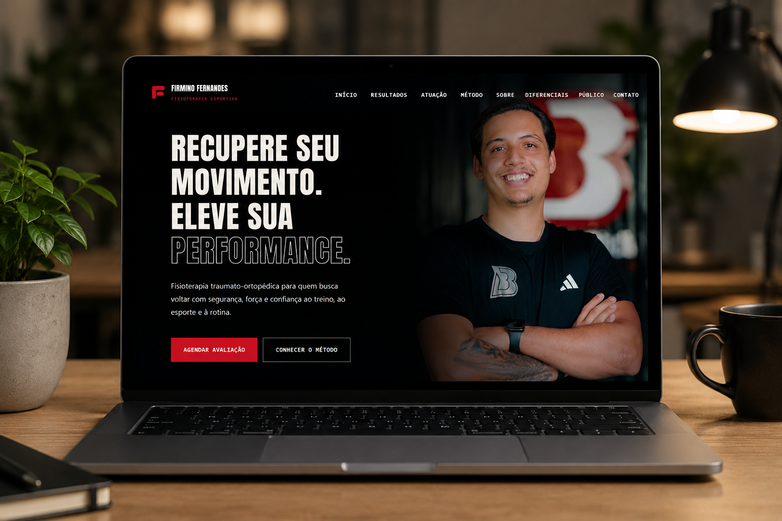 Captura de tela do site Firmino Fernandes